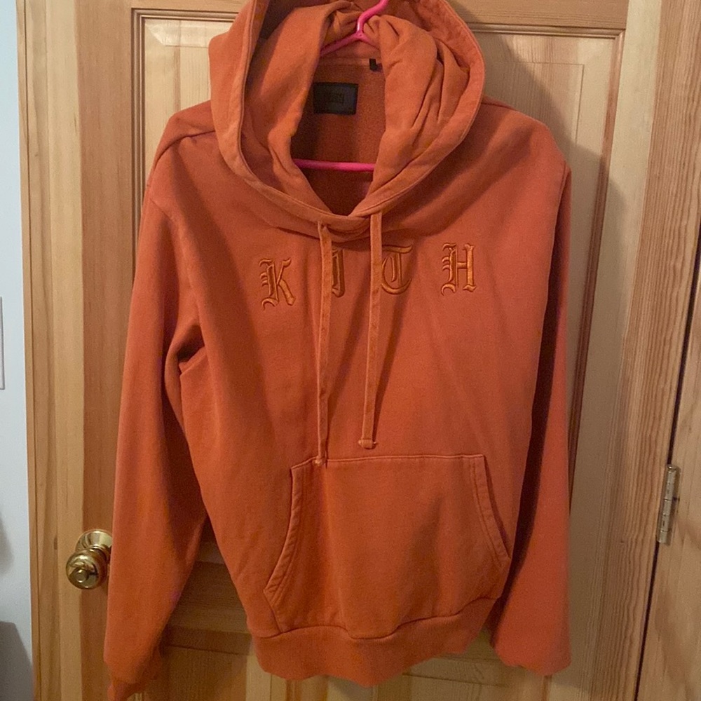 KITH womens sweatshirt in burnt orange color